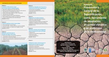 Prevención y Control de la Desertificación, como ... - CEDAF
