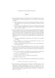 EstadÄ±stica Actuarial: Modelos EstocÃ¡sticos Tarea 2 1. En una ...