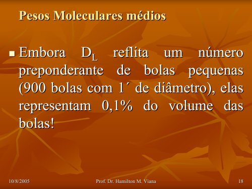 Pesos Moleculares mÃ©dios