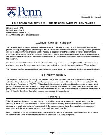 2006 sales and services â credit card sales pci compliance