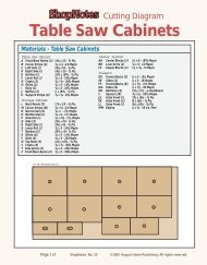 Table Saw Cabinets - ShopNotes