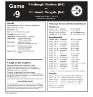 Pittsburgh Steelers - Bengals Home