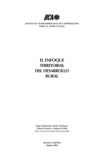 EL ENFOQUE TERRITORIAL DEL DESARROLLO RURAL - Instituto ...