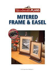 Mitered Frame and Easel - Woodsmith Shop