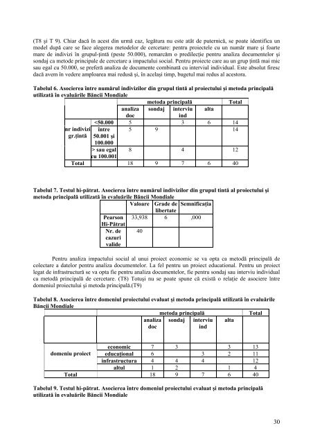 METODE UTILIZATE ÃN EVALUAREA PROGRAMELOR: ANALIZA ...