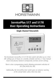 ServicePlus S17 and S17R User Operating Instructions - Horstmann