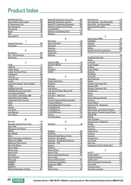 SAFETY EQUIPMENT CATALOGUE - Eoss.com