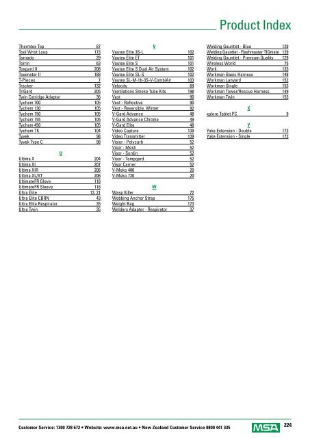 SAFETY EQUIPMENT CATALOGUE - Eoss.com