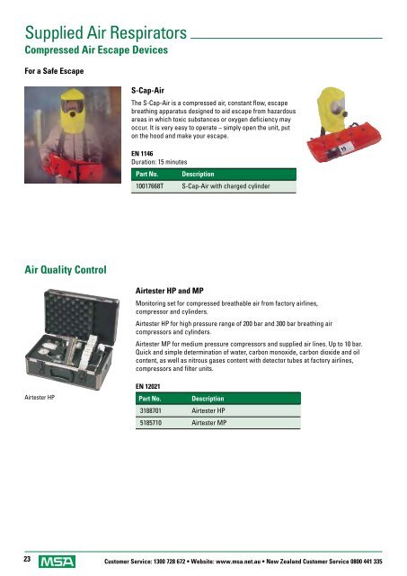 SAFETY EQUIPMENT CATALOGUE - Eoss.com