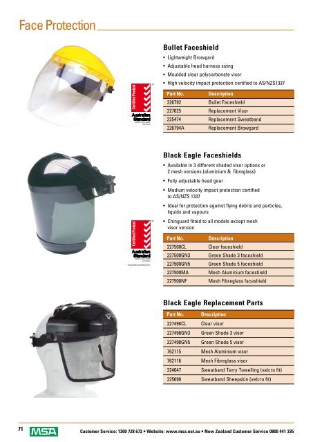 SAFETY EQUIPMENT CATALOGUE - Eoss.com