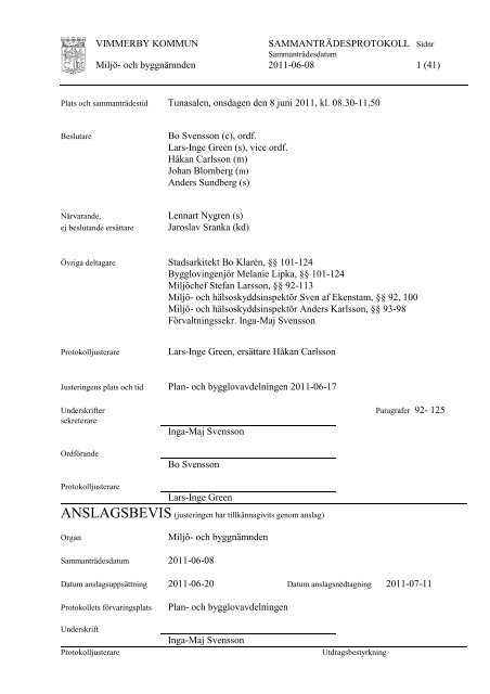 2011-06-08 - Vimmerby Kommun
