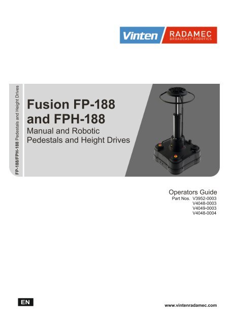 Fusion FP-188 and FPH-188 - Vinten Radamec