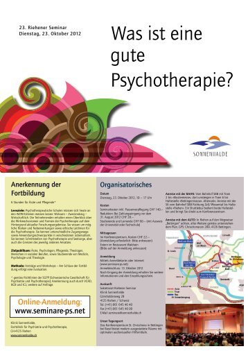 Was ist eine gute Psychotherapie? - seminare-ps.net