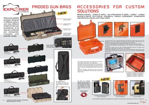 TECHNICAL SPECIFICATIONS - Explorer Cases