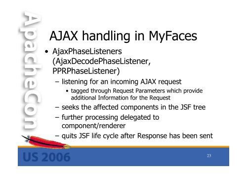 Ajax in Apache MyFaces - ApacheCon