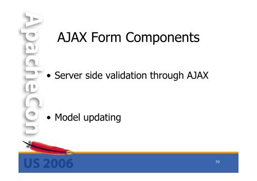 Ajax in Apache MyFaces - ApacheCon