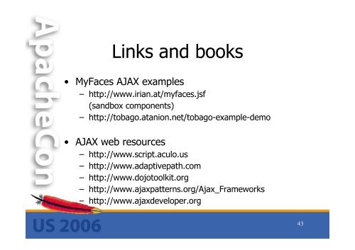 Ajax in Apache MyFaces - ApacheCon