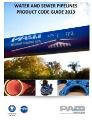 Water & Sewer Pipelines Product Code Guide - Saint-Gobain PAM UK