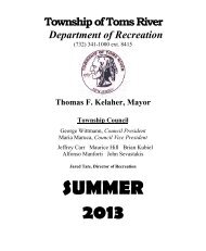 Township of Toms River Department of Recreation