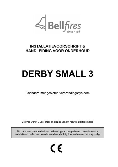 Installatie en gebruikershandleiding Bellfires Derby ... - UwKachel