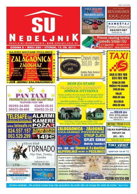 Izreka nedelje: âNe postoji osoba koja nije sposobna ... - Su Nedeljnik