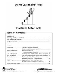 Using Cuisenaire® Rods Fractions & Decimals - Learning Resources