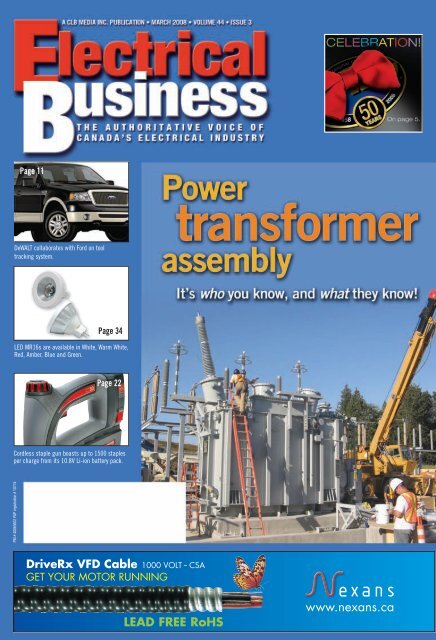 Page 11 Page 34 Page 22 - Electrical Business Magazine