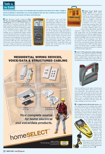 Page 11 Page 34 Page 22 - Electrical Business Magazine