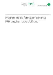 Programme de formation continue FPH en pharmacie d'officine