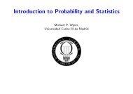 Introduction to Probability and Statistics - Universidad Carlos III de ...