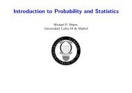 Introduction to Probability and Statistics - Universidad Carlos III de ...