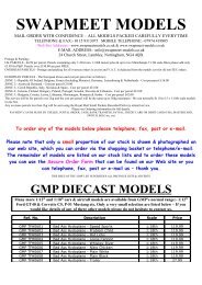 GMP 1 12th 1 18th 1 43rd SCALE DIECAST MODEL CARS ...