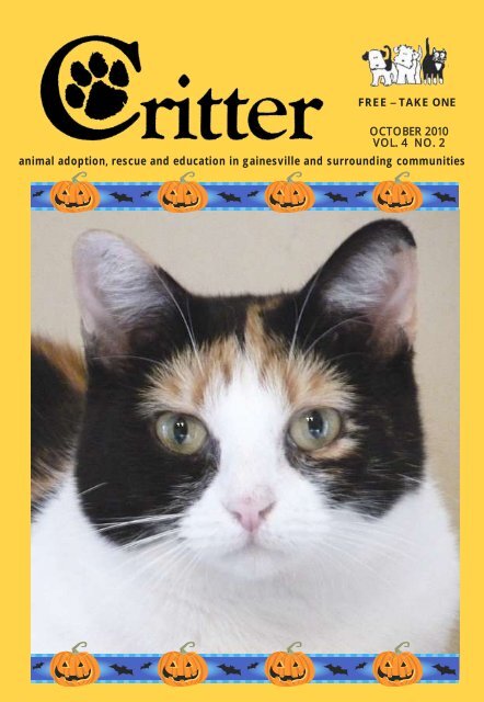 animal adoption, rescue and education in ... - Critter Magazine