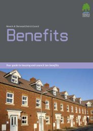 Benefits Guide - Newark and Sherwood District Council