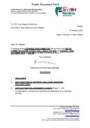 Agenda reports pack PDF 3 MB - Flintshire County Council
