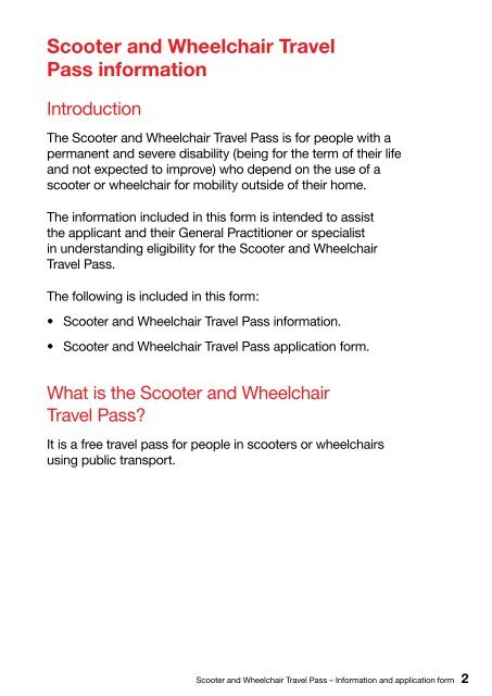 Scooter and Wheelchair Travel Pass - Public Transport Victoria