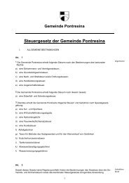 Steuergesetz der Gemeinde Pontresina