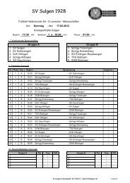 Spielplan - TSG Balingen