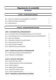 Regolamento di contabilità - Comune di Caltagirone