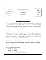 AIC A02-2010 - Advance Passenger Information - Jamaica Civil ...