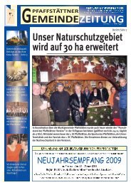 Gemeindezeitung Dezember 2008 - PfaffstÃ¤tten