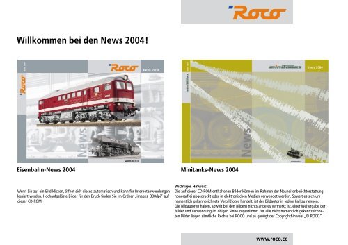 Roco News 2004 - Modell Kit