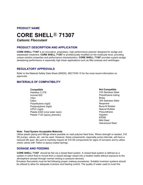 CORE SHELLÂ® 71307