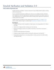 Simulink Verification and Validation 3.0 - MathWorks