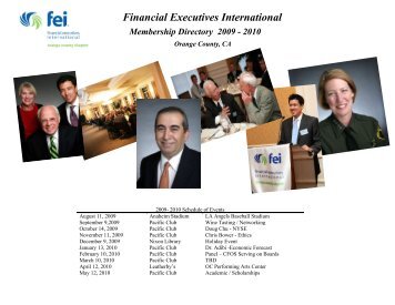 Membership Directory 2009 - 2010 - Financial Executives International