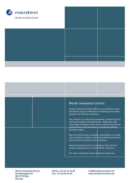 Value added fish by-products - Nordic Innovation