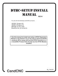 40 page DTHC Setup Manual - CandCNC