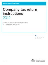 Company tax return instructions 2012 - Australian Taxation Office