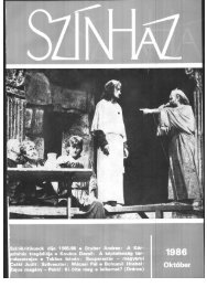 szÃ­nikritikusok dÃ­ja 1985/86 - SzÃ­nhÃ¡z.net