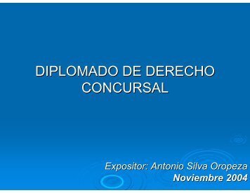 DIPLOMADO DE DERECHO CONCURSAL - Instituto Federal de ...